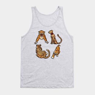 Pixel Jungle Tiger Tank Top